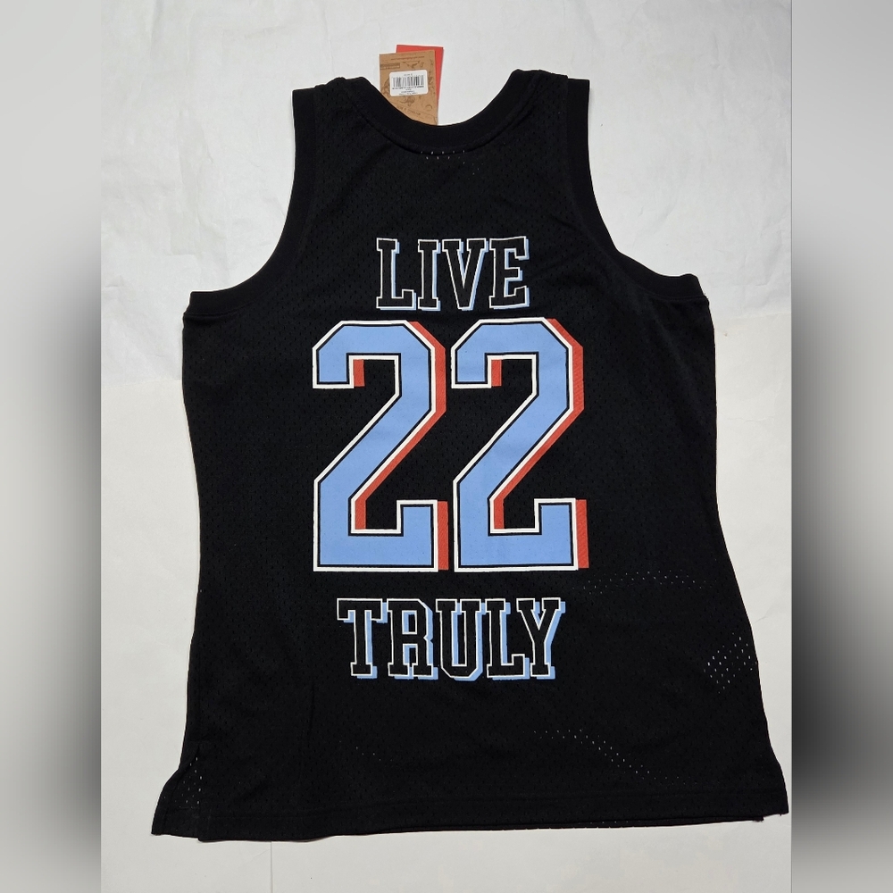 Mitchell & Ness Truly U Mesh Collab. Graphic Jersey Tank Black Medium NEW! - Picture 4 of 6
